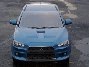 mitsubishi lancer evolution x 2009 3D Model