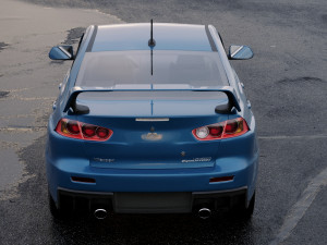 mitsubishi lancer evolution x 2009 3D 模型