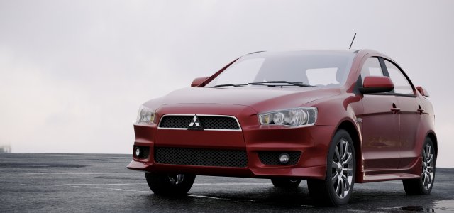 mitsubishi lancer sedan 2009 Model 3D .c4d .max .obj .3ds .fbx .stl .blend 