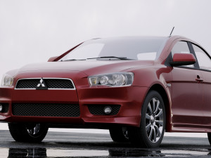 mitsubishi lancer sedan 2009 Model 3D
