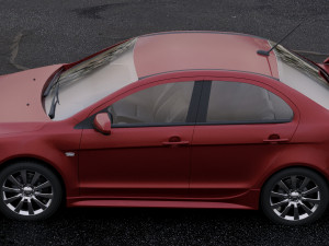 mitsubishi lancer sedan 2009 Model 3D