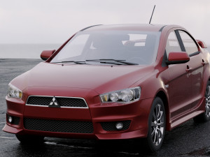 mitsubishi lancer sedan 2009 Model 3D