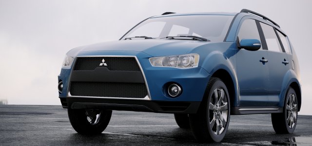 mitsubishi outlander gt 2010 3Dモデル .c4d .max .obj .3ds .fbx .stl .blend 