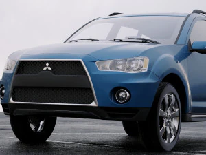 미쓰비시 아웃랜더 GT 2010 3D 모델