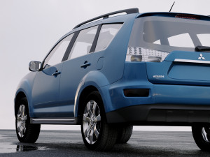 mitsubishi outlander gt 2010 3Dモデル