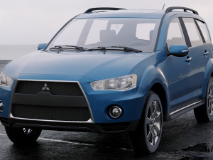 mitsubishi outlander gt 2010 3Dモデル