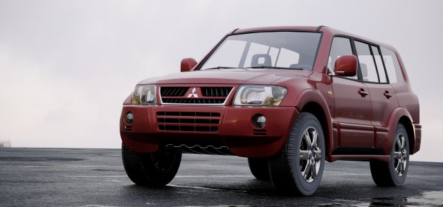 mitsubishi pajero wagon 2005 Modello 3D .c4d .max .obj .3ds .fbx .stl .blend 