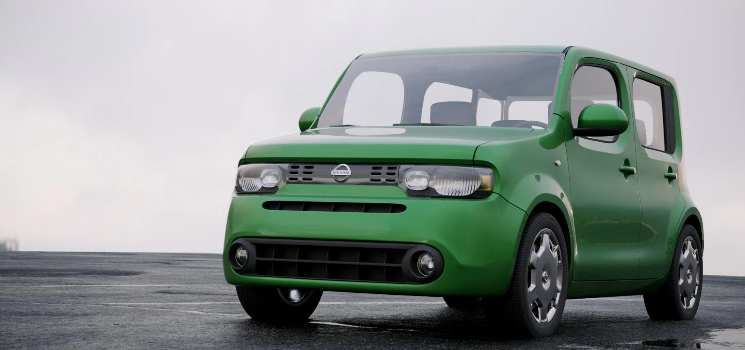 nissan cube 2010 3D Model .c4d .max .obj .3ds .fbx .stl .blend