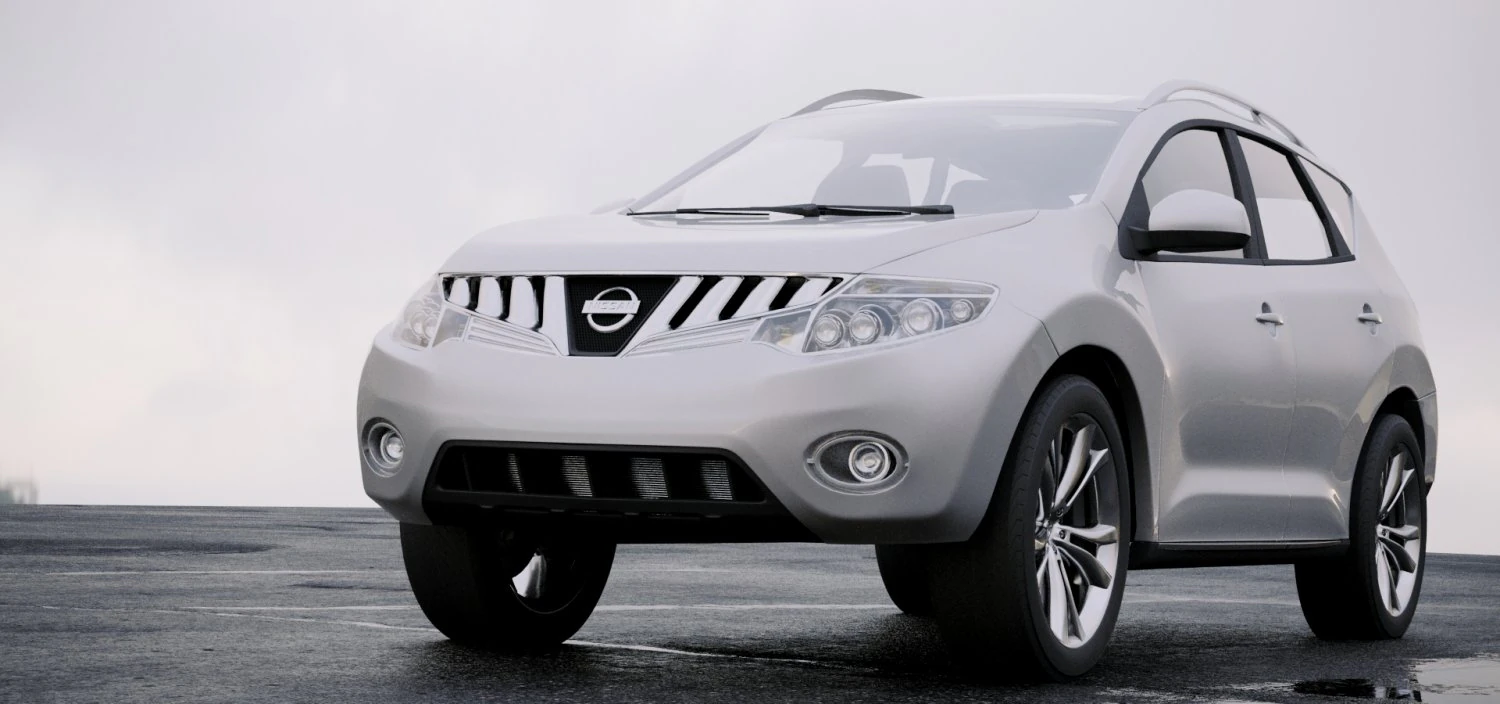 nissan murano 2009 3D Model .c4d .max .obj .3ds .fbx .stl .blend 