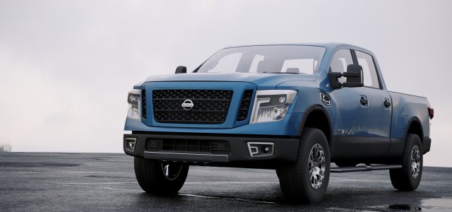 nissan titan crew cab 2016 Modèle 3D .c4d .max .obj .3ds .fbx .stl .blend