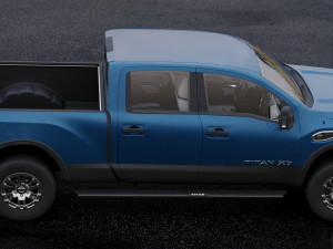 nissan titan crew cab 2016 Modèle 3D