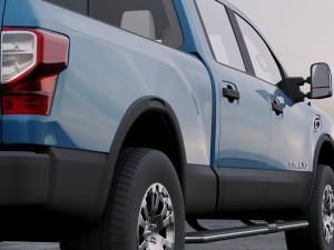 nissan titan crew cab 2016 Modèle 3D