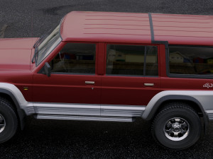 nissan patrol y60 1987 3D Model