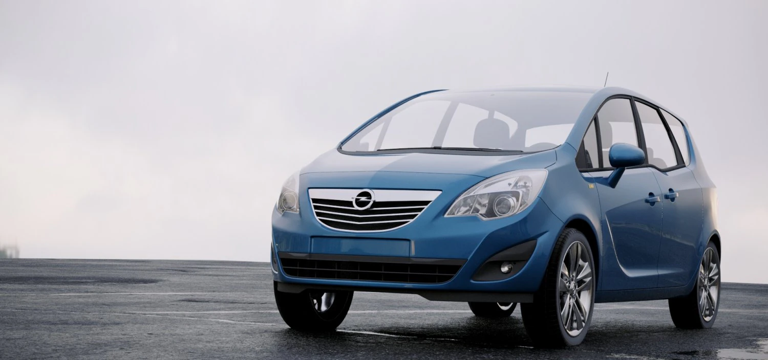 opel meriva b 2011 3D Model .c4d .max .obj .3ds .fbx .stl .blend 
