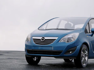 オペル メリバ b 2011 3Dモデル