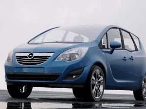 opel meriva b 2011 3D Model