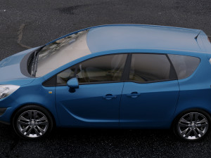 opel meriva b 2011 Modèle 3D