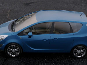opel meriva b 2011 3D Model