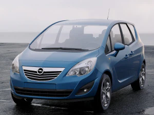 opel meriva b 2011 3D Model