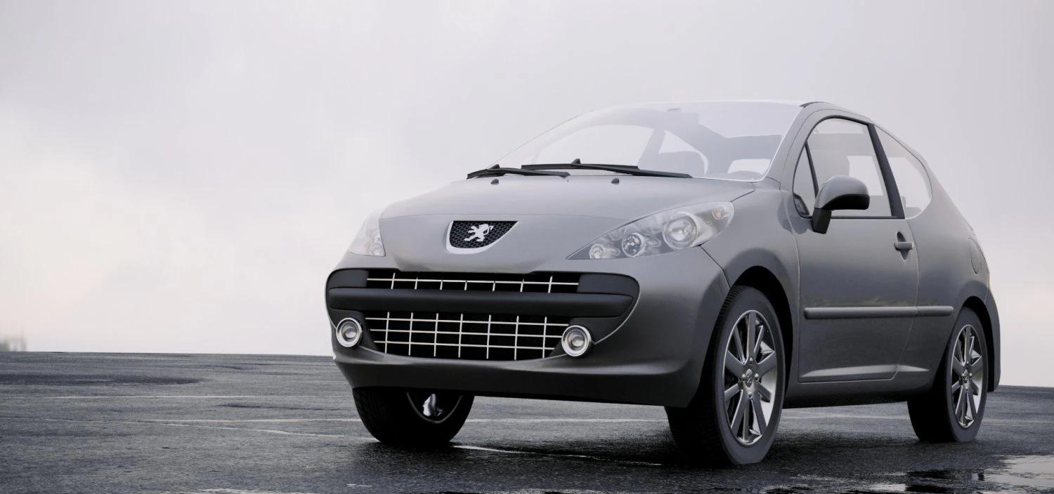 peugeot 207 2006 3D Model .c4d .max .obj .3ds .fbx .stl .blend 