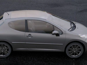 peugeot 207 2006 3D Model