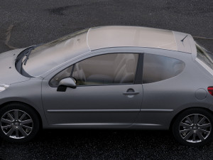 peugeot 207 2006 3D Model