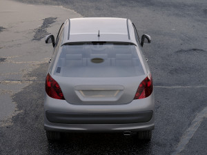 peugeot 207 2006 3D Model
