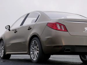 peugeot 508 saloon 2011 3D Model