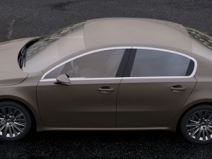 peugeot 508 saloon 2011 Modello 3D