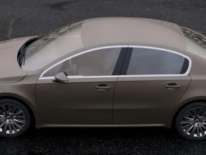 peugeot 508 saloon 2011 3D Model