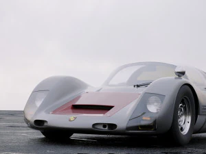 porsche 906 carrera coupe 1966 3D Model