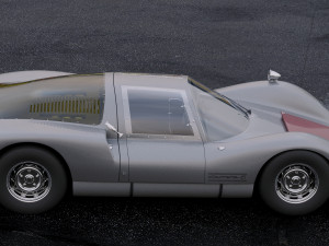 porsche 906 carrera coupe 1966 3D Model