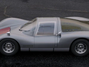 porsche 906 carrera coupe 1966 3D Model