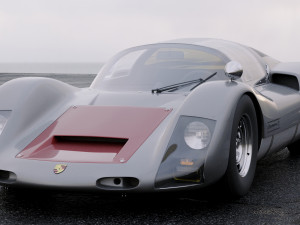 porsche 906 carrera coupe 1966 3D Model