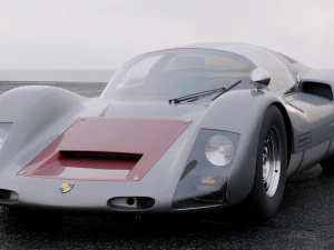 porsche 906 carrera coupe 1966 3D Model