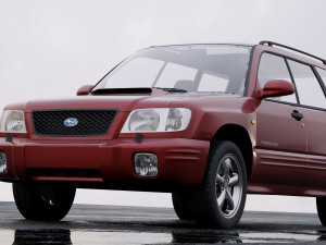 subaru forester s-turbo 2000 3D Model