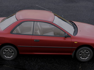 subaru impreza coupe 1995 Modello 3D