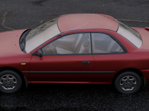 subaru impreza coupe 1995 Modello 3D
