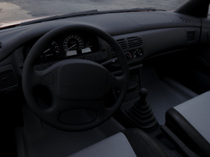 subaru impreza coupe 1995 Modello 3D
