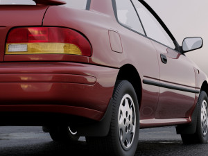 subaru impreza coupe 1995 Modello 3D