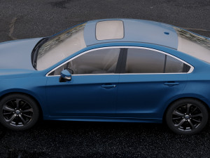 subaru legacy 2014 3D Model