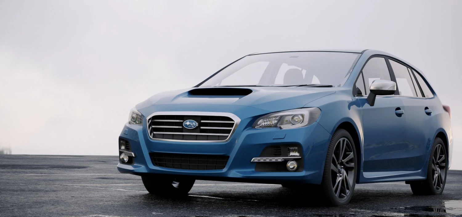 subaru levorg 2015 3D Model .c4d .max .obj .3ds .fbx .stl .blend 
