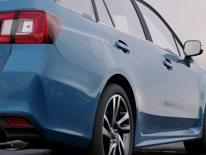 subaru levorg 2015 3D-Modell
