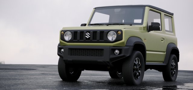 suzuki jimny sierra 2019 3D 模型 .c4d .max .obj .3ds .fbx .stl .blend