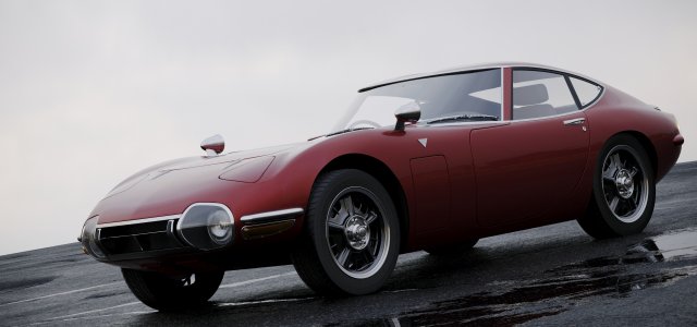 toyota 2000gt 1969 3D Model .c4d .max .obj .3ds .fbx .stl .blend 