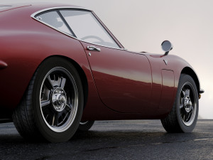 toyota 2000gt 1969 3D Model