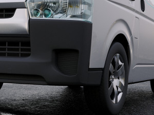 toyota hiace passenger van 2013 Modelo 3D