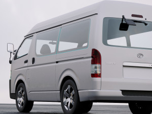 toyota hiace passenger van 2013 Modelo 3D