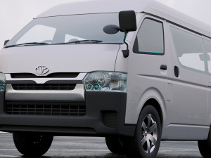 toyota hiace passenger van 2013 Modelo 3D