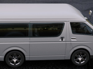 toyota hiace passenger van 2013 Modelo 3D